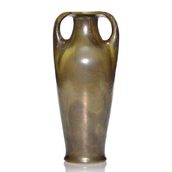 Red Wing Nokomis twin handled vase, 10 1/8" (1 of 1)