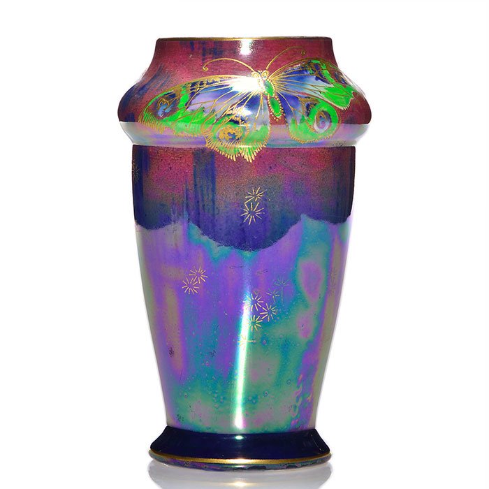 Shelley Lustreware vase, Walter Slater, 6 3/4" (1 of 1)