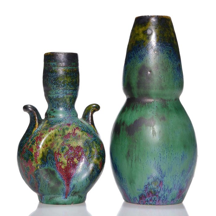 2 Pierre Adrien Dalpayrat vases, one signed.5 7/8" (1 of 1)