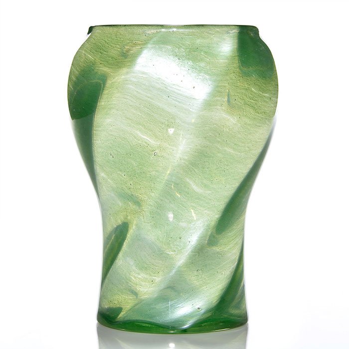 Loetz Melusin vase, swirl, 7 1/2", PN ll-3888 (1 of 1)