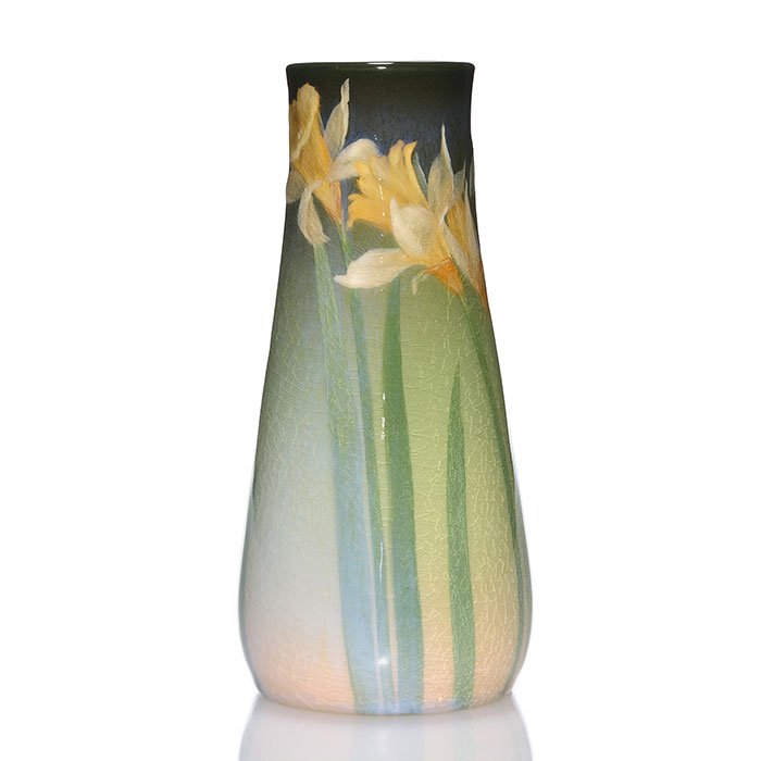 Rookwood Iris glaze vase, Nourse, 1904, 950E,6 3/4" (1 of 1)