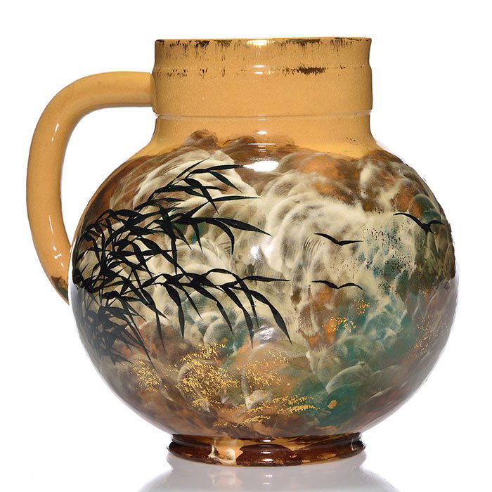 Rookwood Limoges pitcher, McDonald, 1883, 6 7/8" (1 of 1)