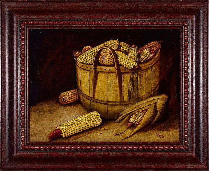 Alfred Montgomery, O/C, Bushel of Corn,17 1/2 x 23 1/2" (1 of 5)