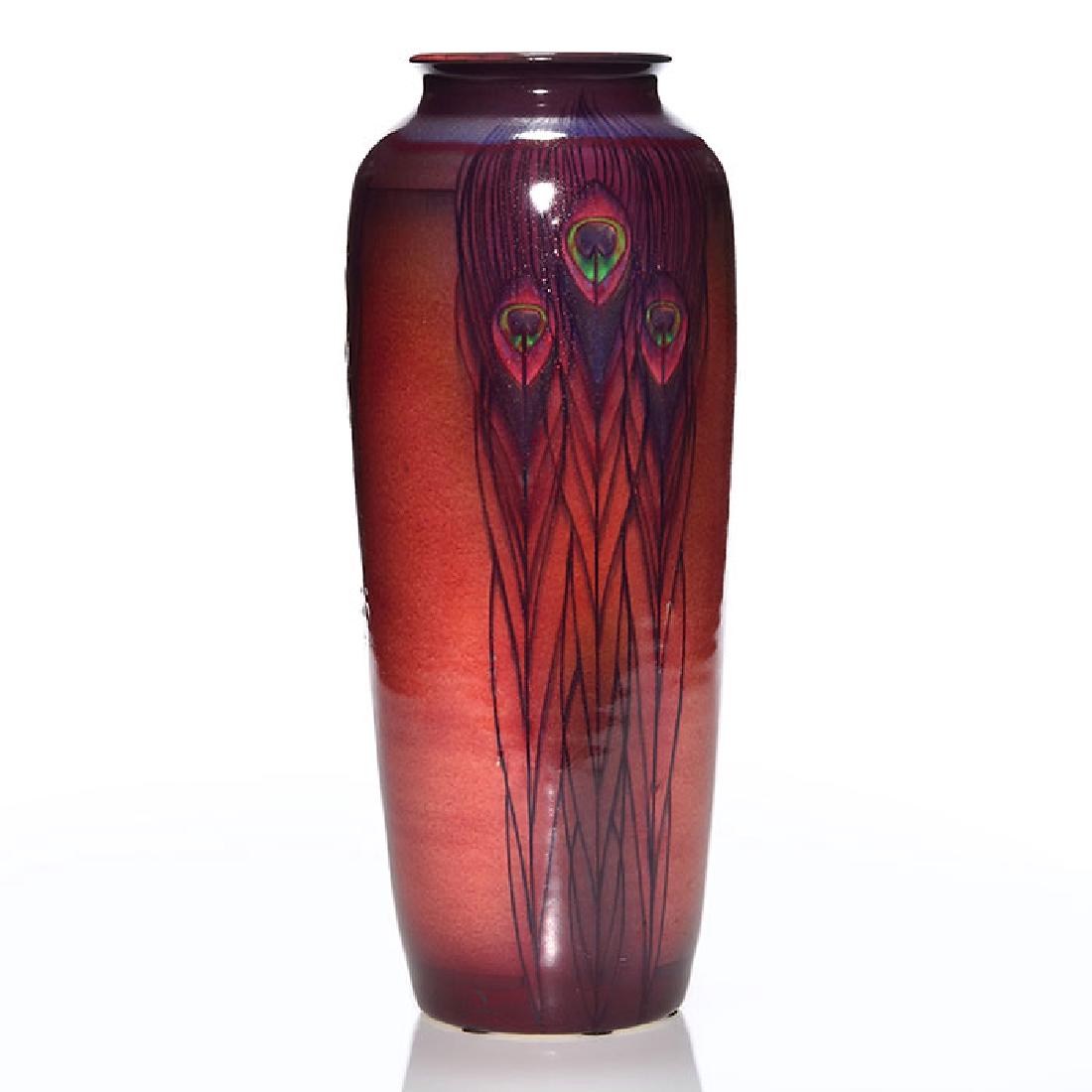 Rookwood Black Opal type, Peacock feathers, Sax,14" (1 of 4)