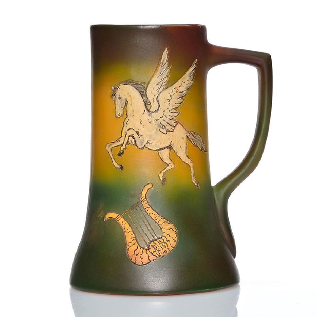 Weller Dickens Ware mug, 2 Pegasus, 6 5/8 inches (1 of 2)