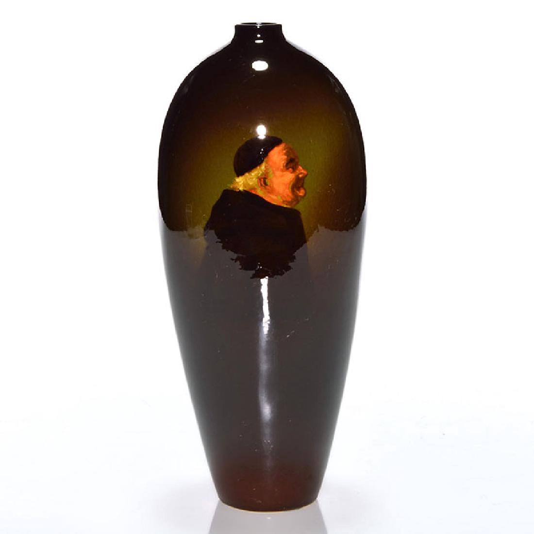 Weller Louwelsa vase, Monk, R.G.Turner, 9 3/4 inches (1 of 2)