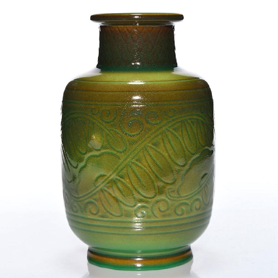 Rookwood porcelain production vase, 1927, 9 5/8 inches (1 of 2)