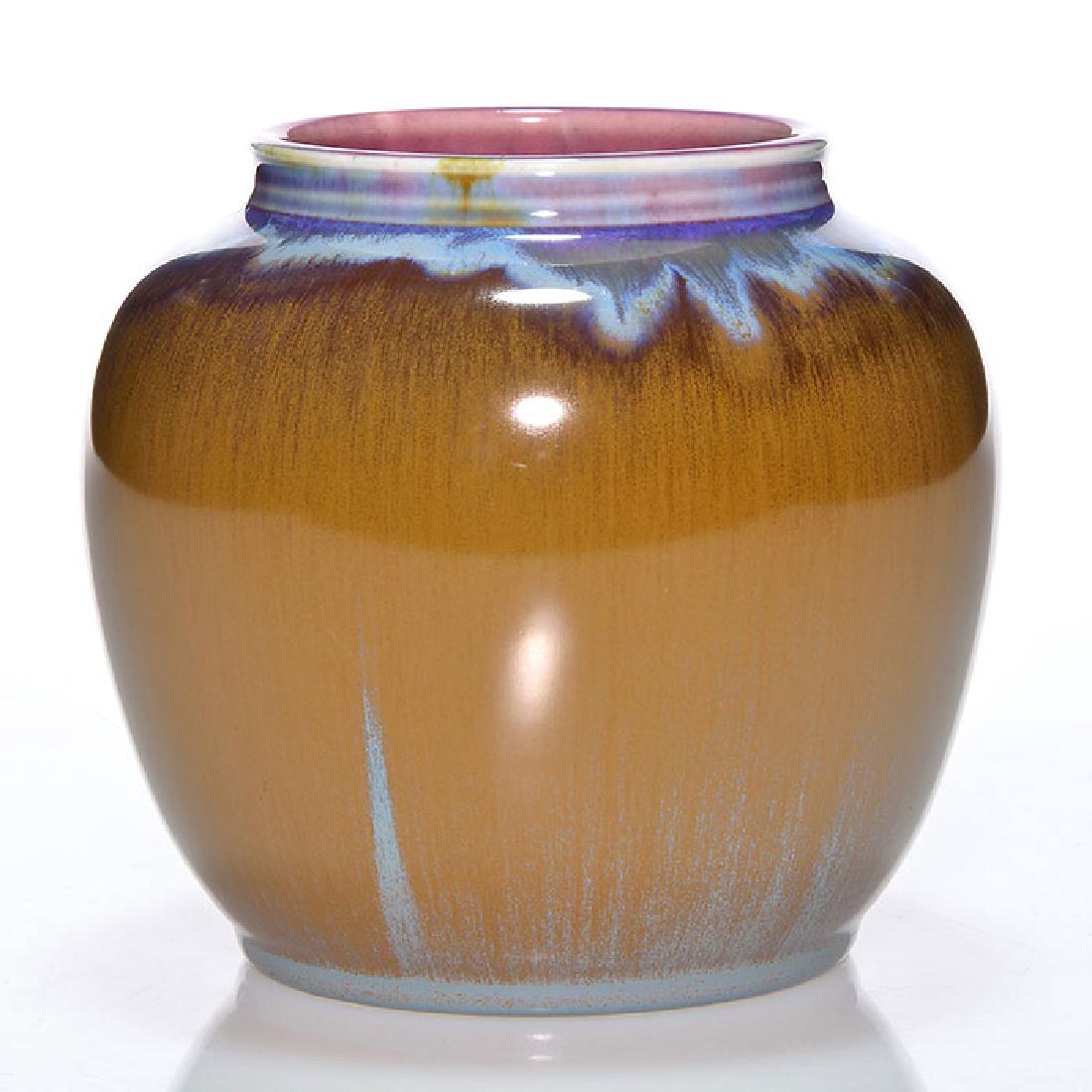 Rookwood glaze effect vase, 1932, 6319 D, 4 5/8 inches (1 of 2)