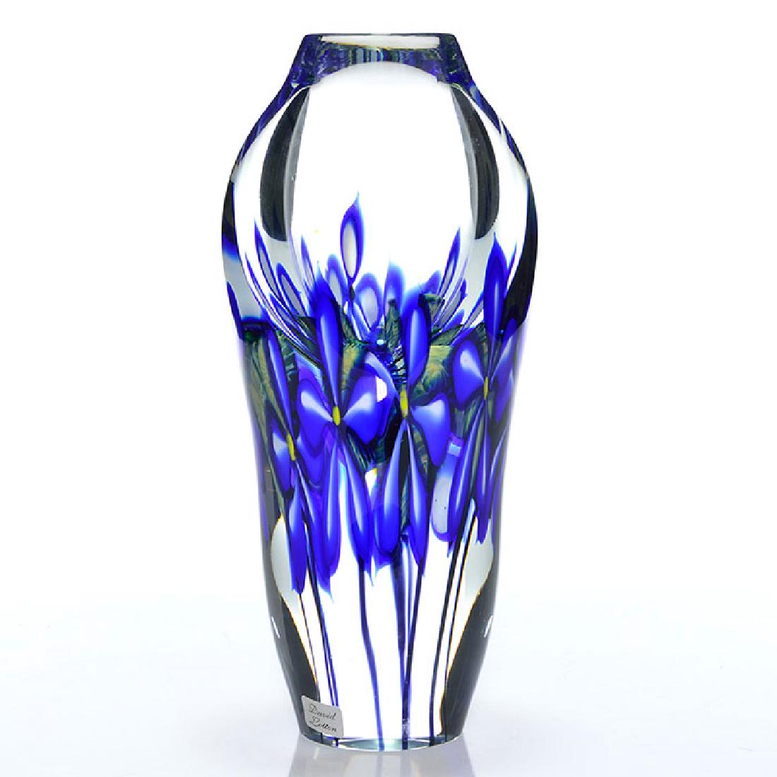 David Lotton Reflective paperweight vase, 12 inches, (1 of 2)