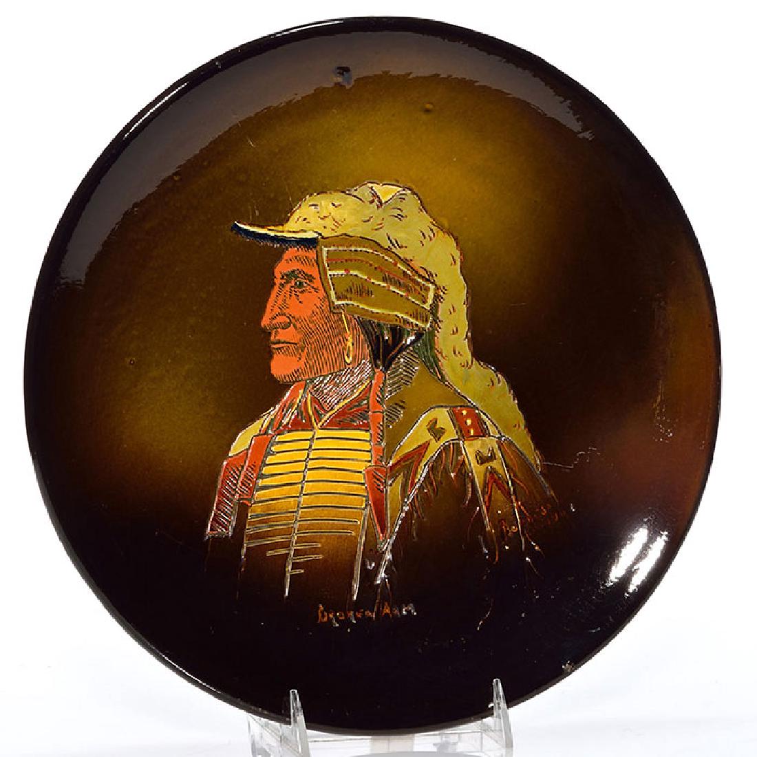 Weller Dickens Ware charger, Chief Broken Arm, 12 1/2" (1 of 1)