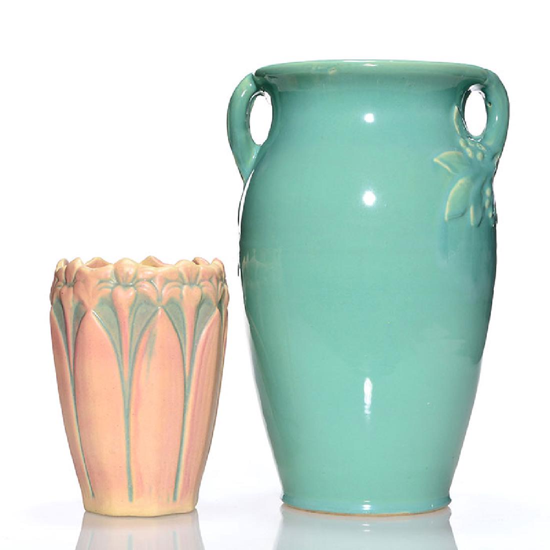 2 Brush-McCoy Amaryllis Kolorkraft vase and floor vase (1 of 2)