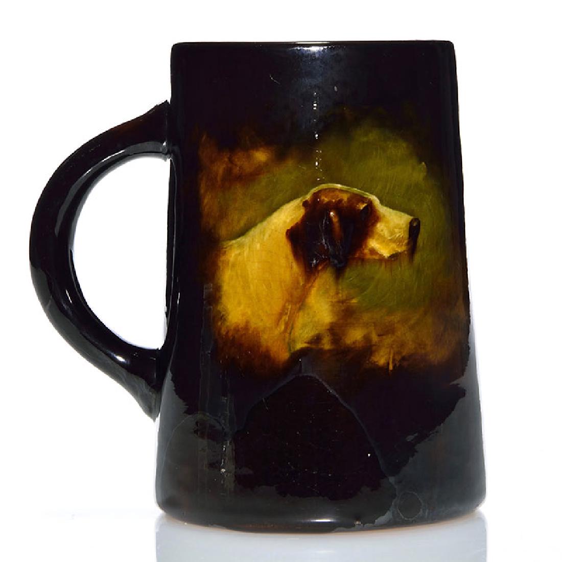 Weller Aurelian mug, dog, 5 3/4 inches (1 of 2)