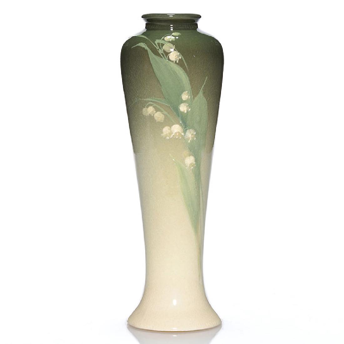 Roseville Rozane Royal Light vase, lilies, 9 5/8 inches (1 of 2)