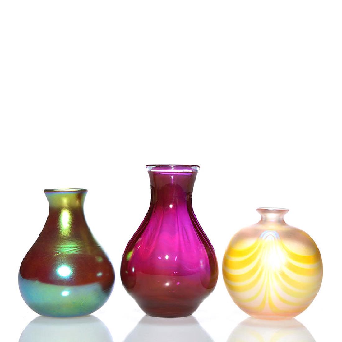 3 mini Lotton vases, tallest 4 inches, Charles, David (1 of 1)