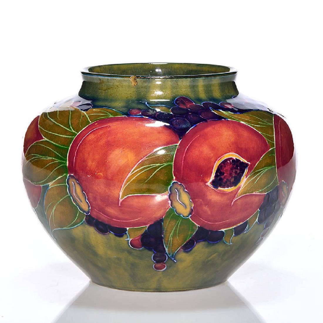 Early Moorcroft Pomegranate vase, Burslem, 5 x 6 inches (1 of 2)