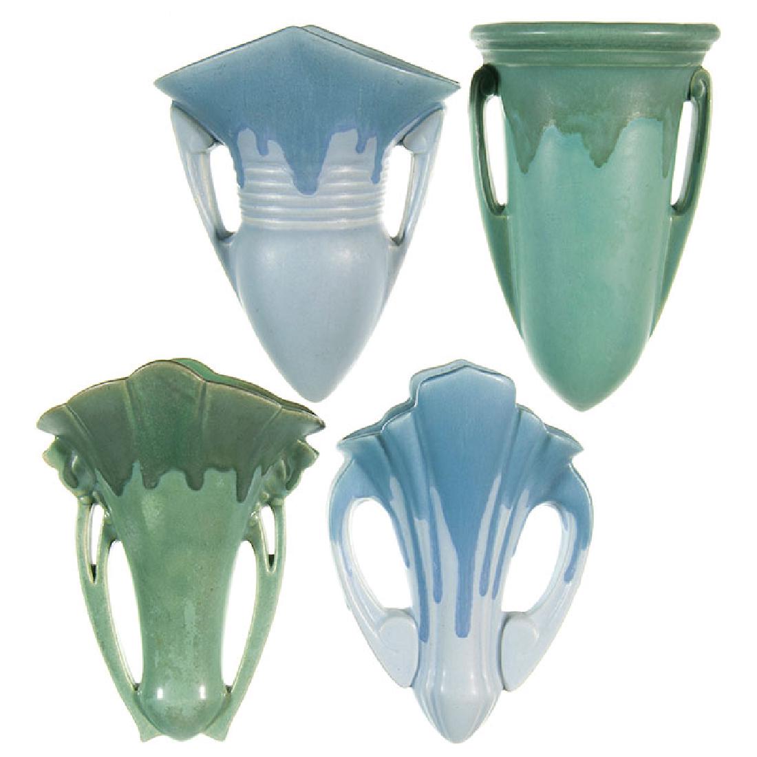 4 assorted Carnelian 1 wall pockets, blue,green, 8 (1 of 1)