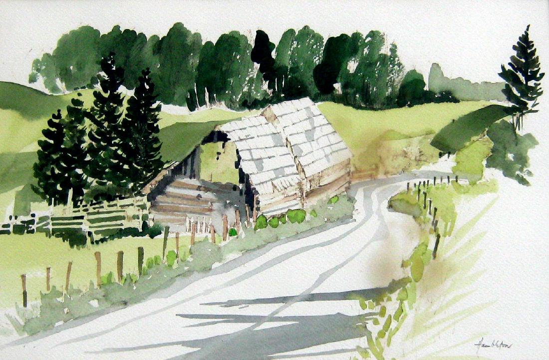 Jack Hambleton (1916-1988) Dakin's Barn, Bridge Lake (1 of 1)