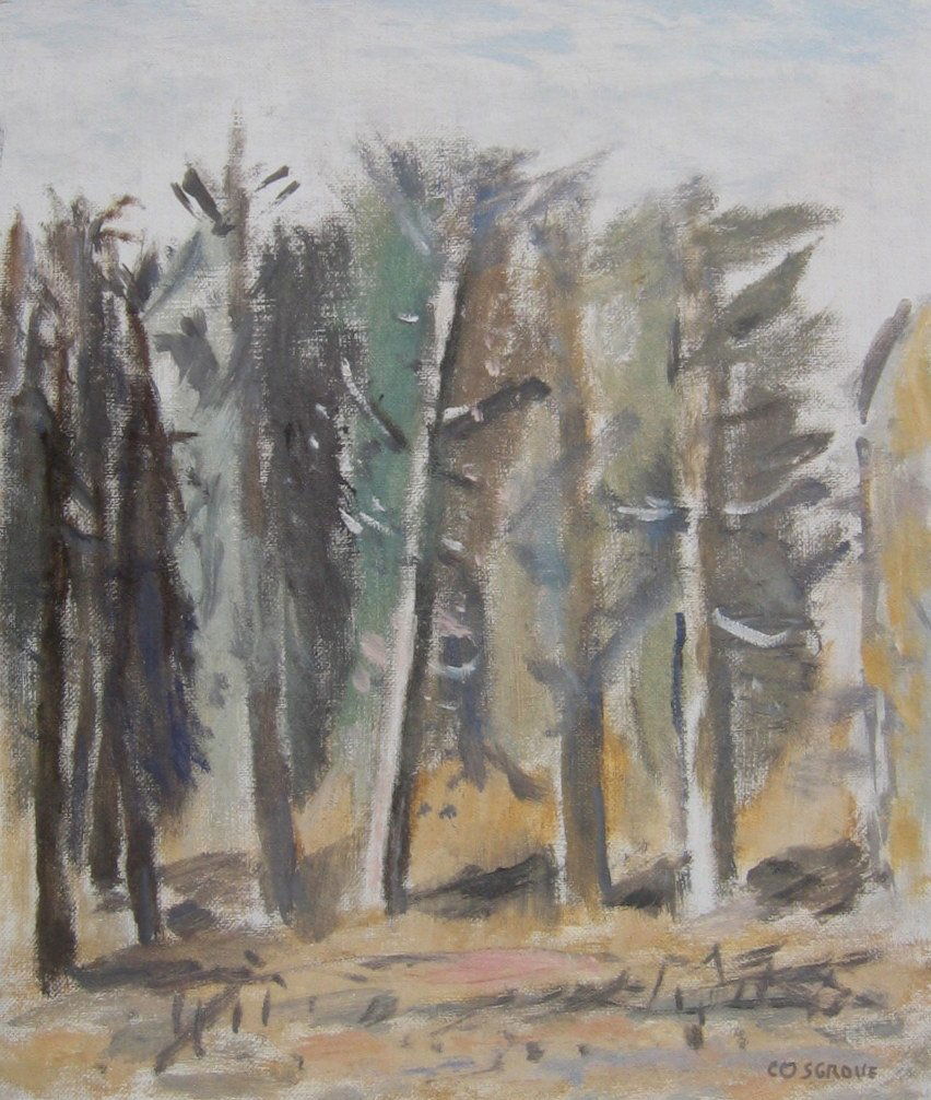 Treed Landscape: STANLEY MOREL COSGROVE RCA (Canadian 1911 - 2002 ) Treed Landscape Serigraph 16.25" x 13.75" (41.28 x 34.93cm.) Signed lower right; numbered E.A. 9/15 (unframed)