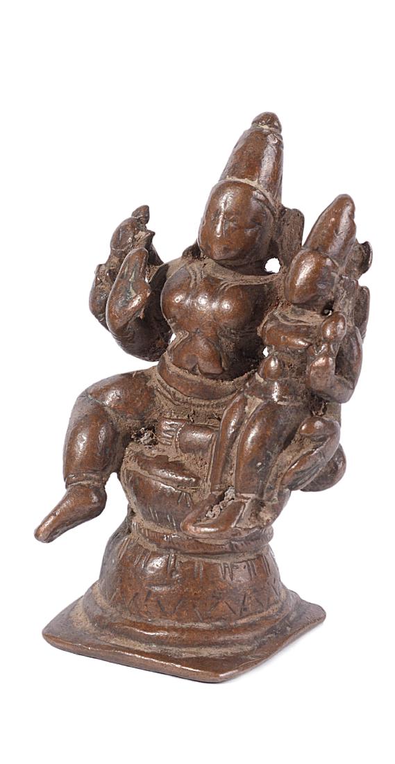 A BRONZE IMAGE OF LAKSHMINARAYANA  TAMIL NADU  SOUTH (1 of 1)