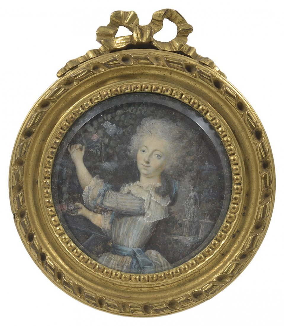 A PORTRAIT MINIATURE OF A LADY, FRENCH SCHOOL, CIRCA (1 of 1)