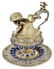 AN AUSTRIAN SILVER-GILT, ENAMELLED AND GEM-SET SMALL