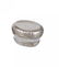 A SILVER SNUFF BOX WITH DETACHABLE BEAKER BASE,
