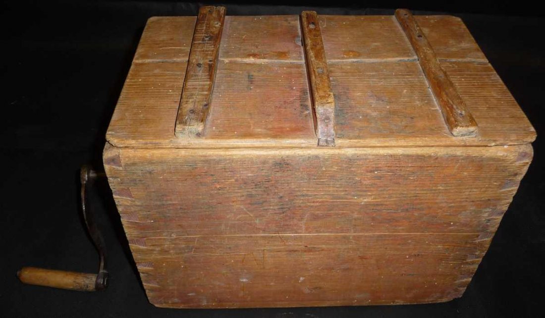 Churn, horizontal, rectangular wooden box, function - 4