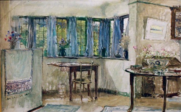 Anna R. Brewster, American 1870-1952: At Tangley Manor, Surry, Oil on canvas, 9 1/2 x 13 1/4 inches, , Unsigned, Provenance: Estate of Anna Richards Brewster; Kennedy Galleries, N.Y.,N.Y.; Private Collection until 2004. (BA-BRE-C0003)