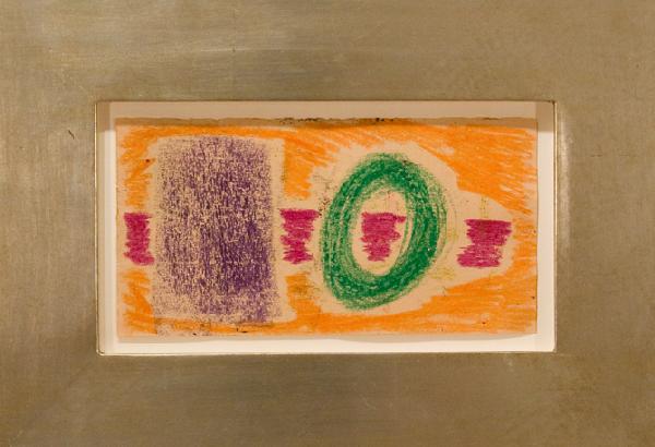 John Von Wicht, American 1888-1970: Untitled, Colored pencil on paper, 5 x 9 1/4 inches, , Unsigned, (BA-VON-C0001)