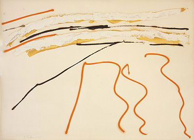 Ray Parker (American 1922-1990): "Untitled", 1975, 22 x 29 1/2 inches, gouache on paper, signed and dated lower left: R. Parker 1975.