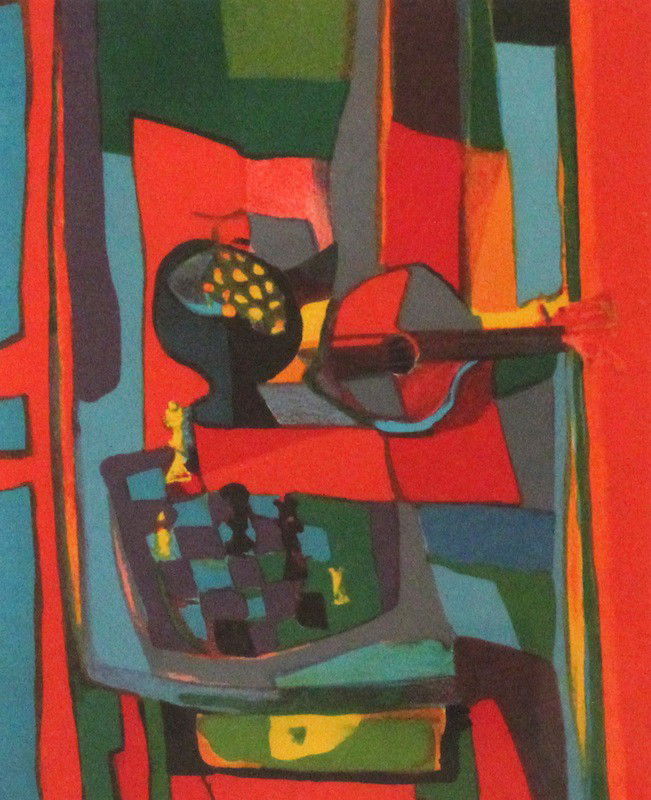 Marcel Mouly (1918 - 2008): "Untitled", 10 x 8 1/2 inches (print size), lithograph, signed lower right, numbered lower left 62/275
