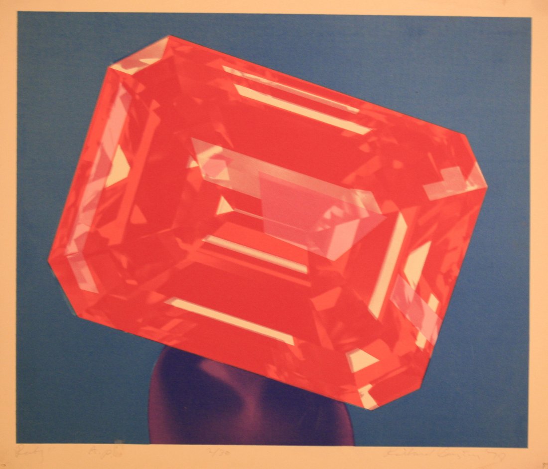 Richard Bernstein (American 1939-1002): "Ruby", Lithograph, 26 x 30 inches (sheet size) 23 x 28 inches (image size), Signed and dated lower right '78, titled lower left, numbered lower middle AP 2/30Provenance: The estate of the artist.