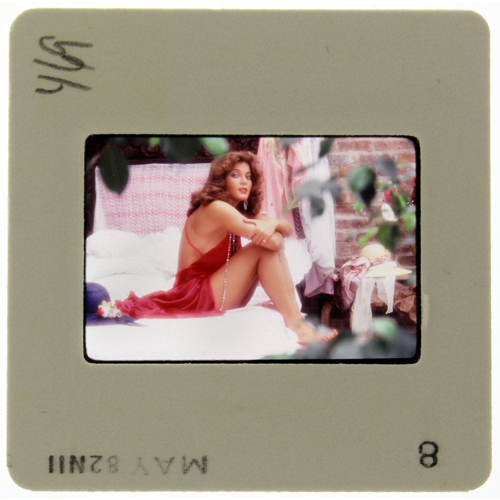 Carmen Pope 1982 35mm By Bob Guccione: Original 35mm slide features Carmen Pope taken by Bob Guccione in 1982. Subject: Carmen Pope, the dusky beauty who