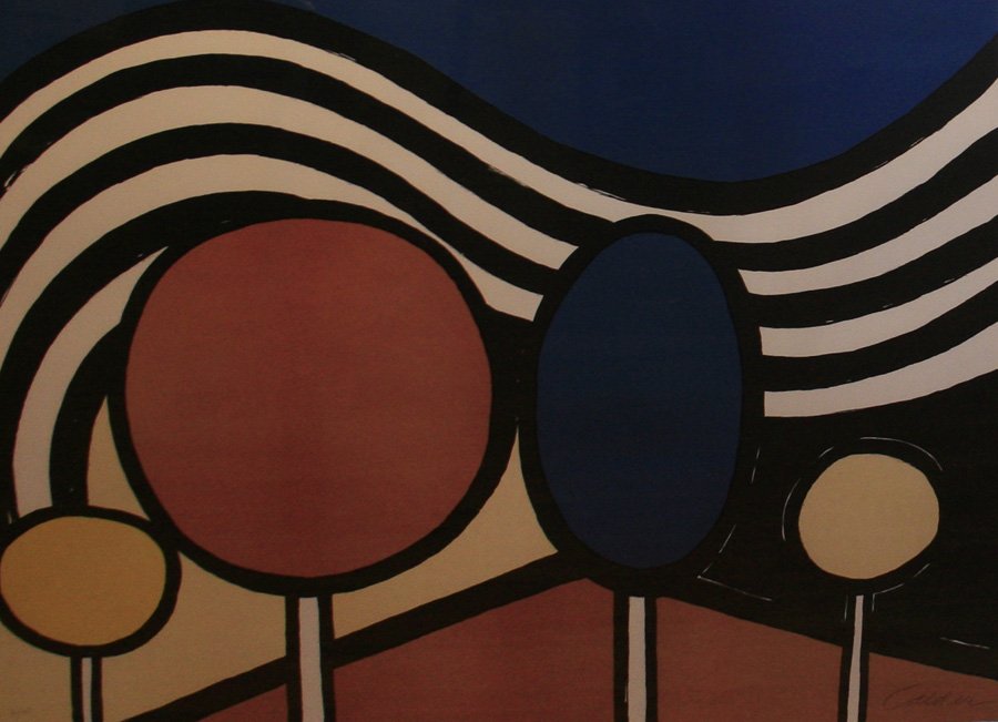 Alexander Calder (American 1898-1976): "Lollipop", Lithograph, 27 x 36 inches, Signed lower right, numbered lower left 86/125