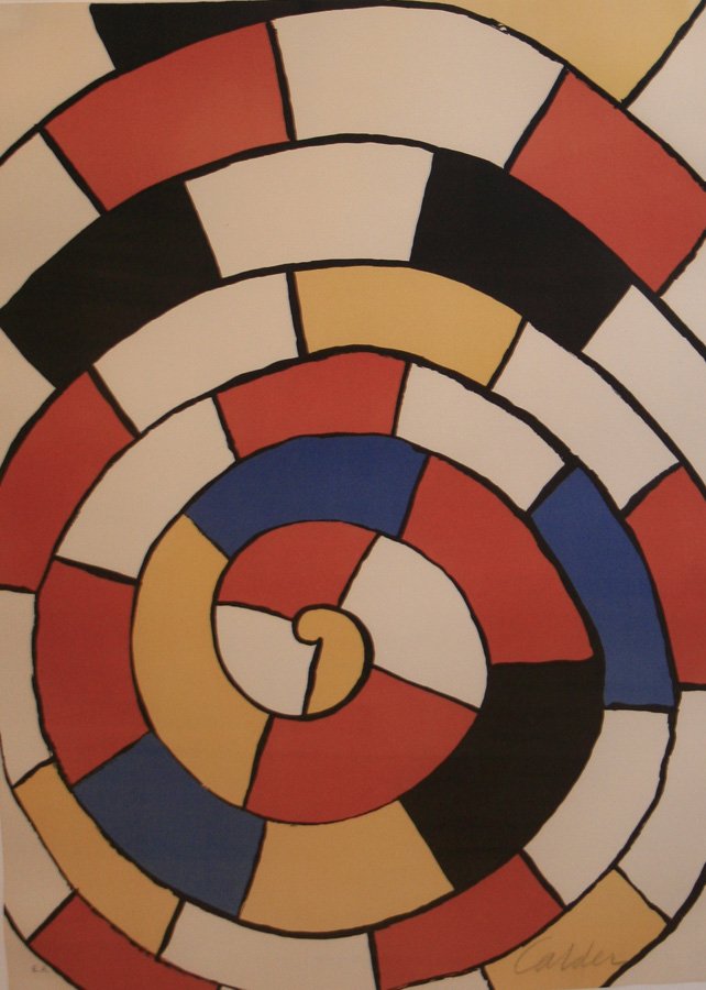 After Alexander Calder (American 1898-1976): "1 Magie", Lithograph, 25 1/2 x 19 1/4 inches, Signed lower right, numbered lower left EA