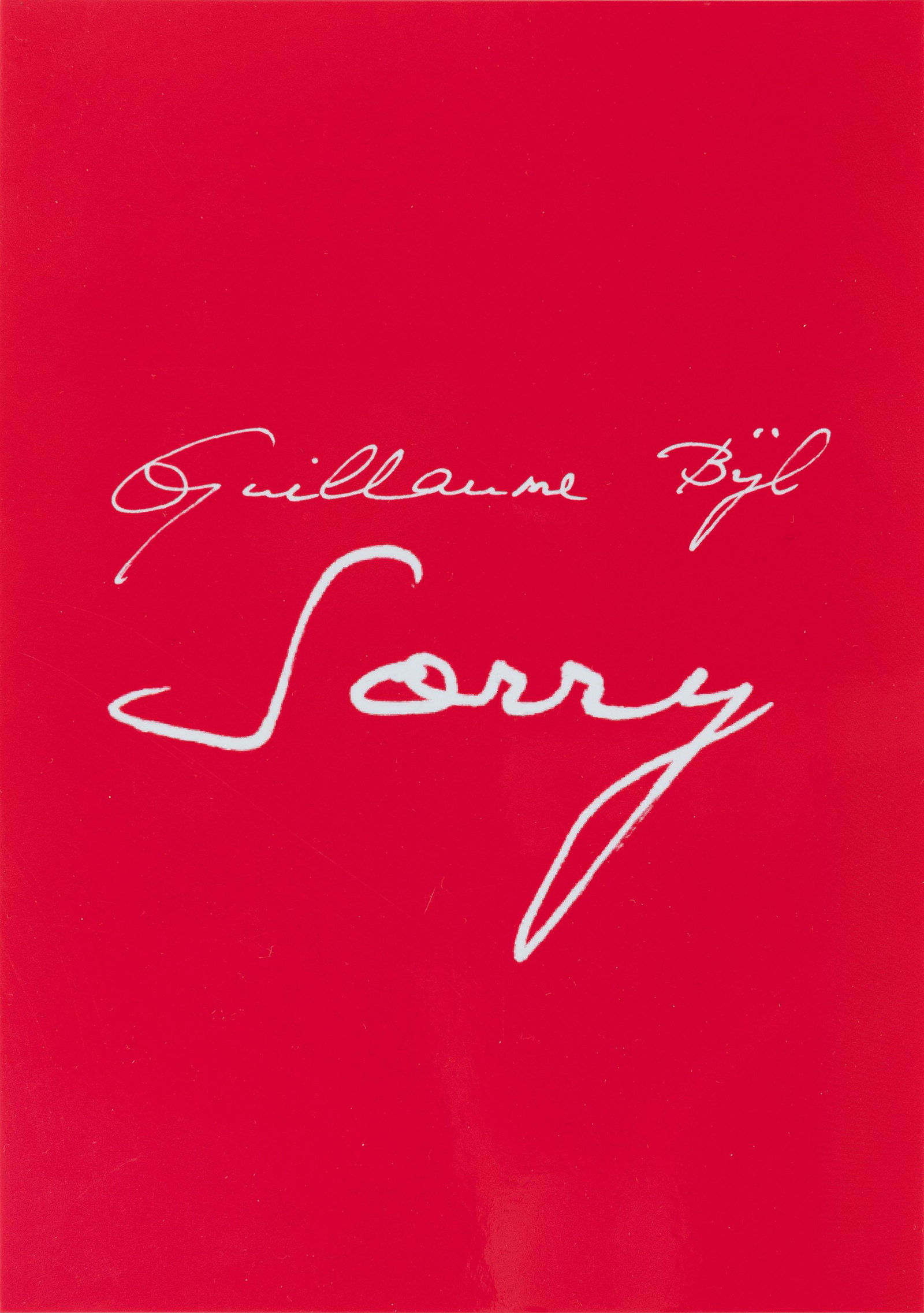 GUILLAUME BIJL (Â°1946): 'Sorry', 2016.Multiple (multi coloroured plaster). One of the three Artist's Proofs, nr. 2. Signed and numbered on certificate. In orig. box.Guillaume Bijl - MUltiples & Editions, p.138-139. Lit.: Gui