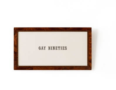 JAN VERCRUYSSE (1948-2018): 'Gay nineties'Offset lithograph. Presumably signed and numbered 42/60 on the back. Framed.245 x 485 mmDescription FR'Gay nineties'Sérigraphie. Signée et numérotée 42/60 (de toute proba