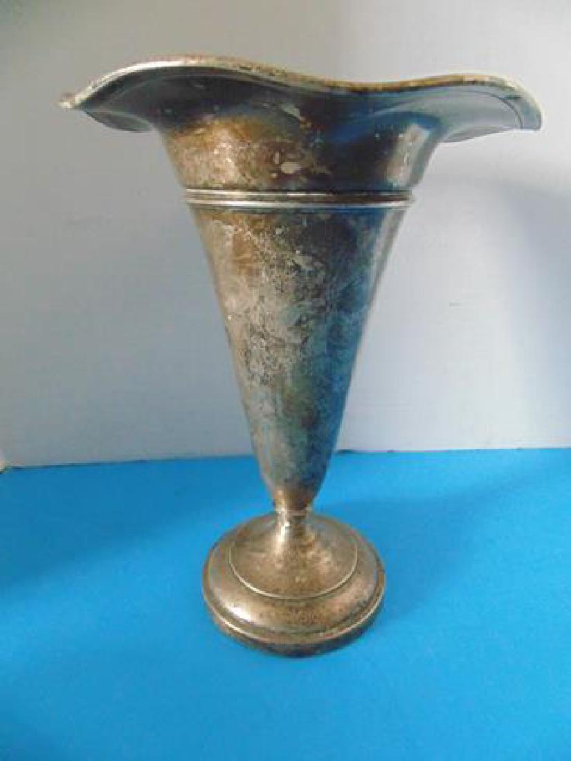 Sterling Silver Fluted Vase (1 of 2)