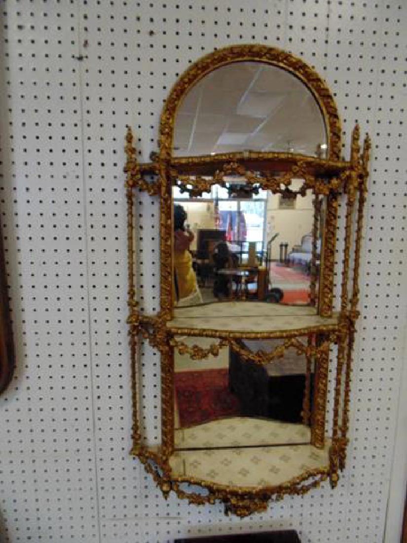 Gilt Gessoe Curio Wall Shelf (1 of 1)