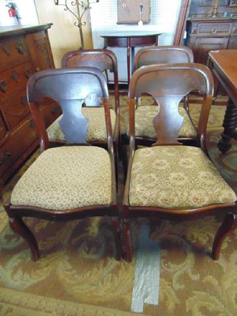 Set of 4 Empire Dining Room Chairs: Set of 4 Empire dining room chairs.