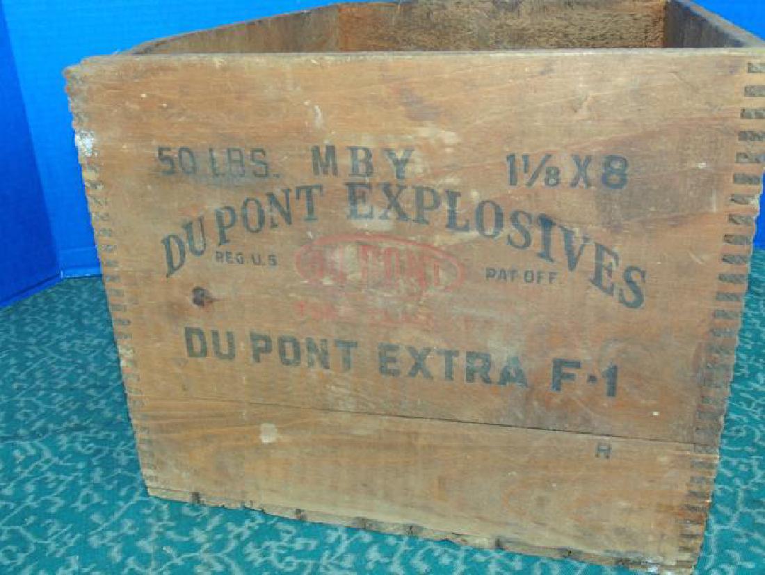ヴィンテージ DuPont 爆薬用 木箱 EXTRA DYNAMITE 蚤の市 ヴィンテージ DuPont 爆薬用 木箱 EXTRA DYNAMITE 蚤の市
