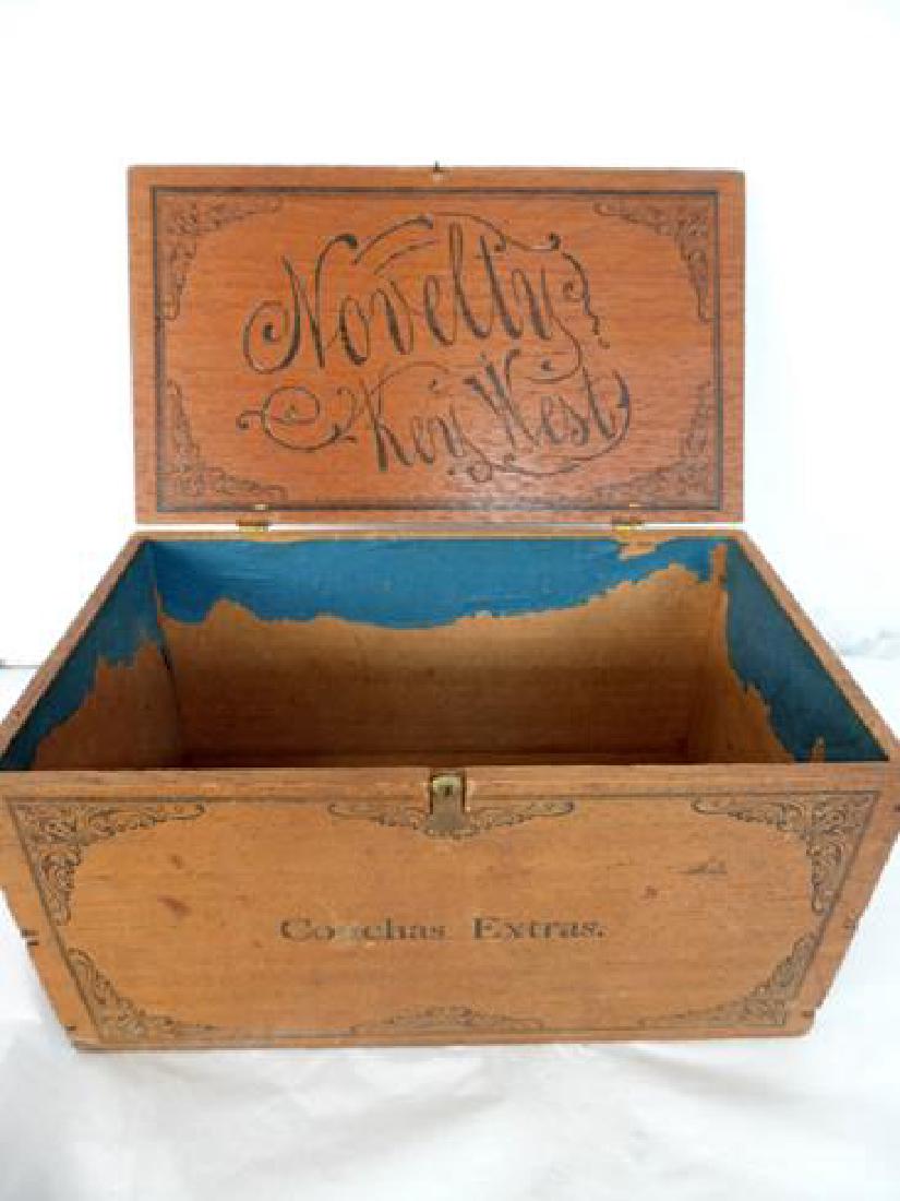 Key West Novelty Cigar Box: Key West Novelty wood cigar box.