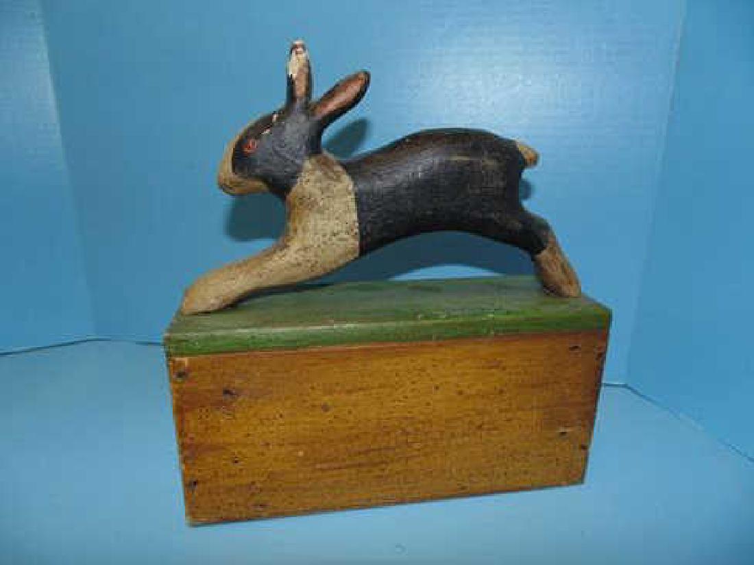 Wood Rabbit Doorstop (1 of 3)