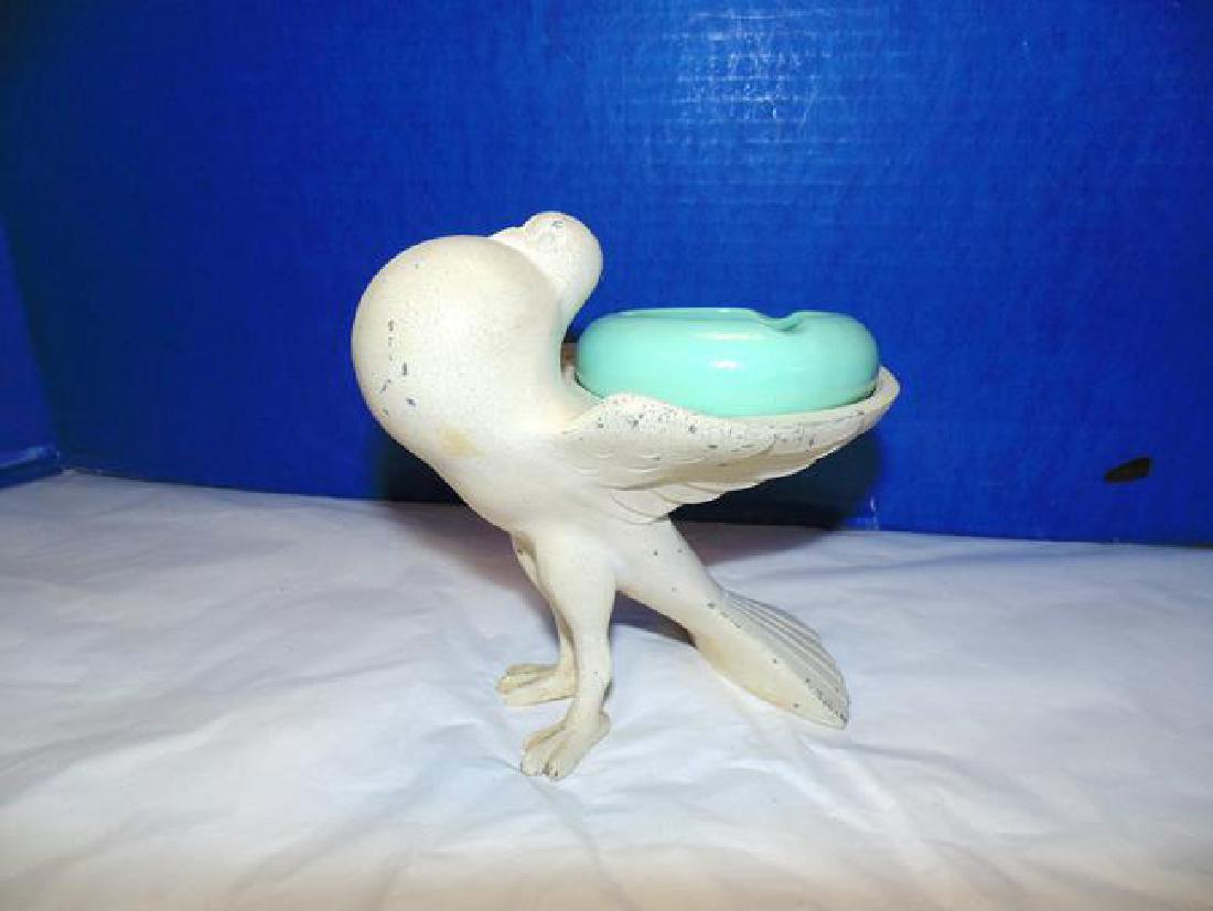 Frankart Dove Ash Tray: Signed Frankart dove ashtray 6 1/4" tall.