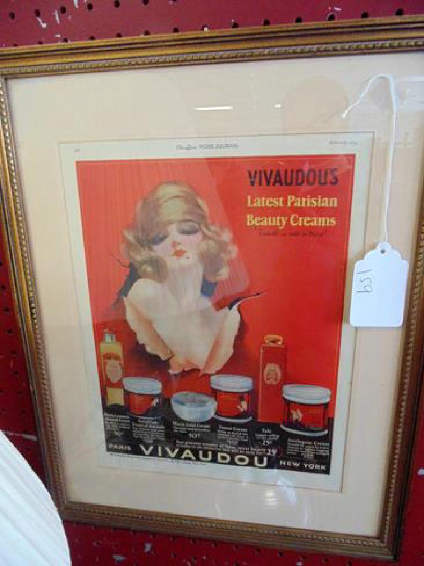 Vivaudou Beauty Cream 1924 Ad (1 of 1)