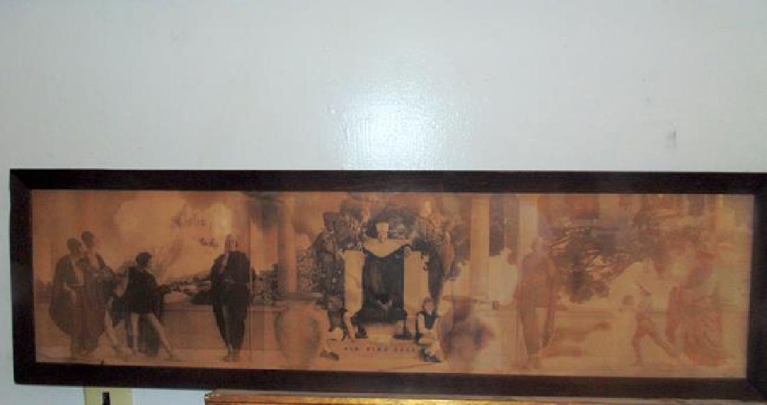 Old King Cole Maxfield Parrish Print: Old King Cole Maxfield Parrish print. 30" x 9".