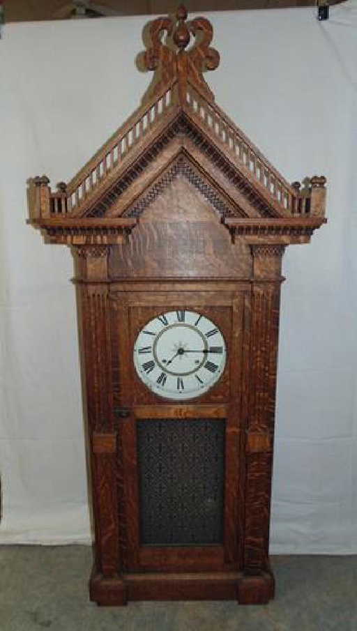 Large Oak Wall Clock