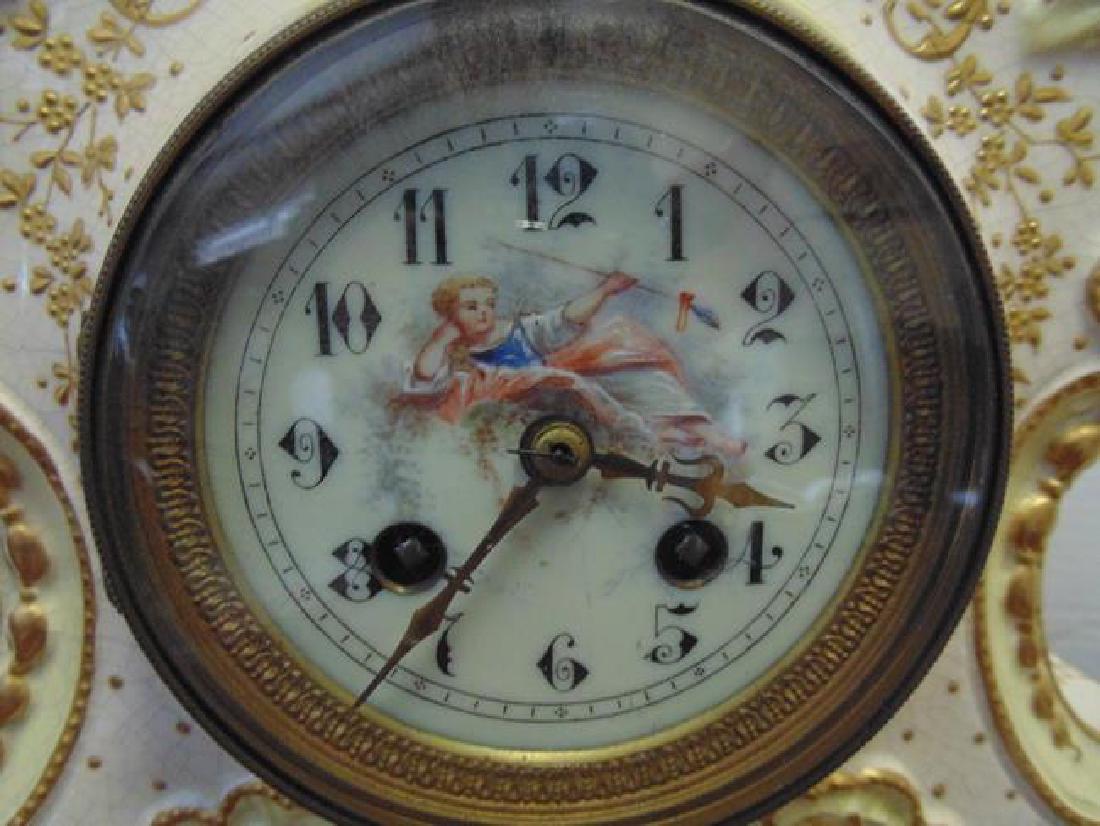 2 Ansonia Porcelain Clocks (1 of 4)