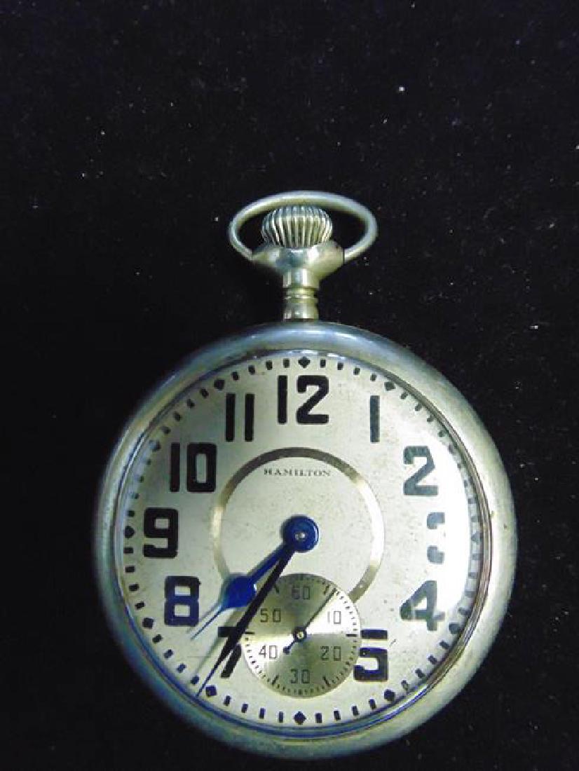 Hamilton Silver Pocket Watch (1 of 2)