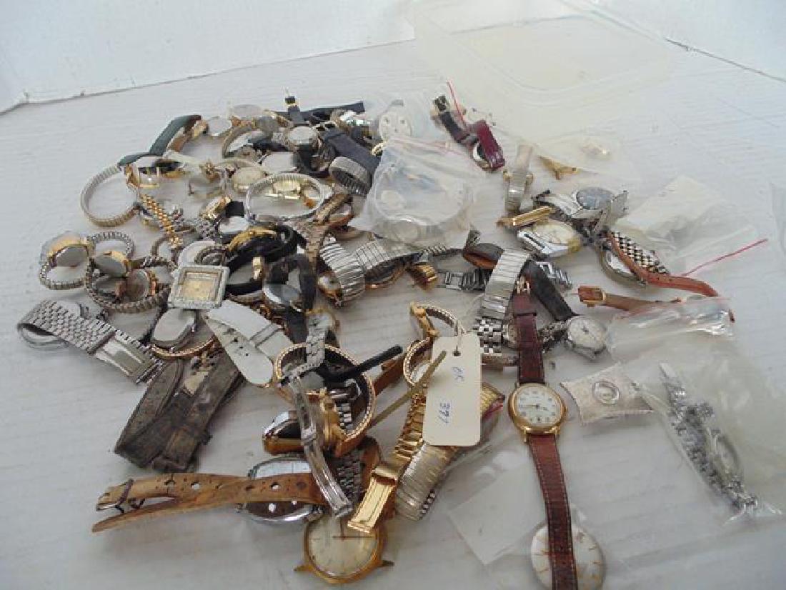 Group of Assorted Men's Wrist Watches & Parts (1 of 1)